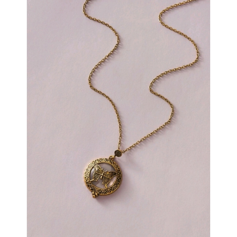 Magnify Glass Butterfly Necklace - Picture 10 of 13